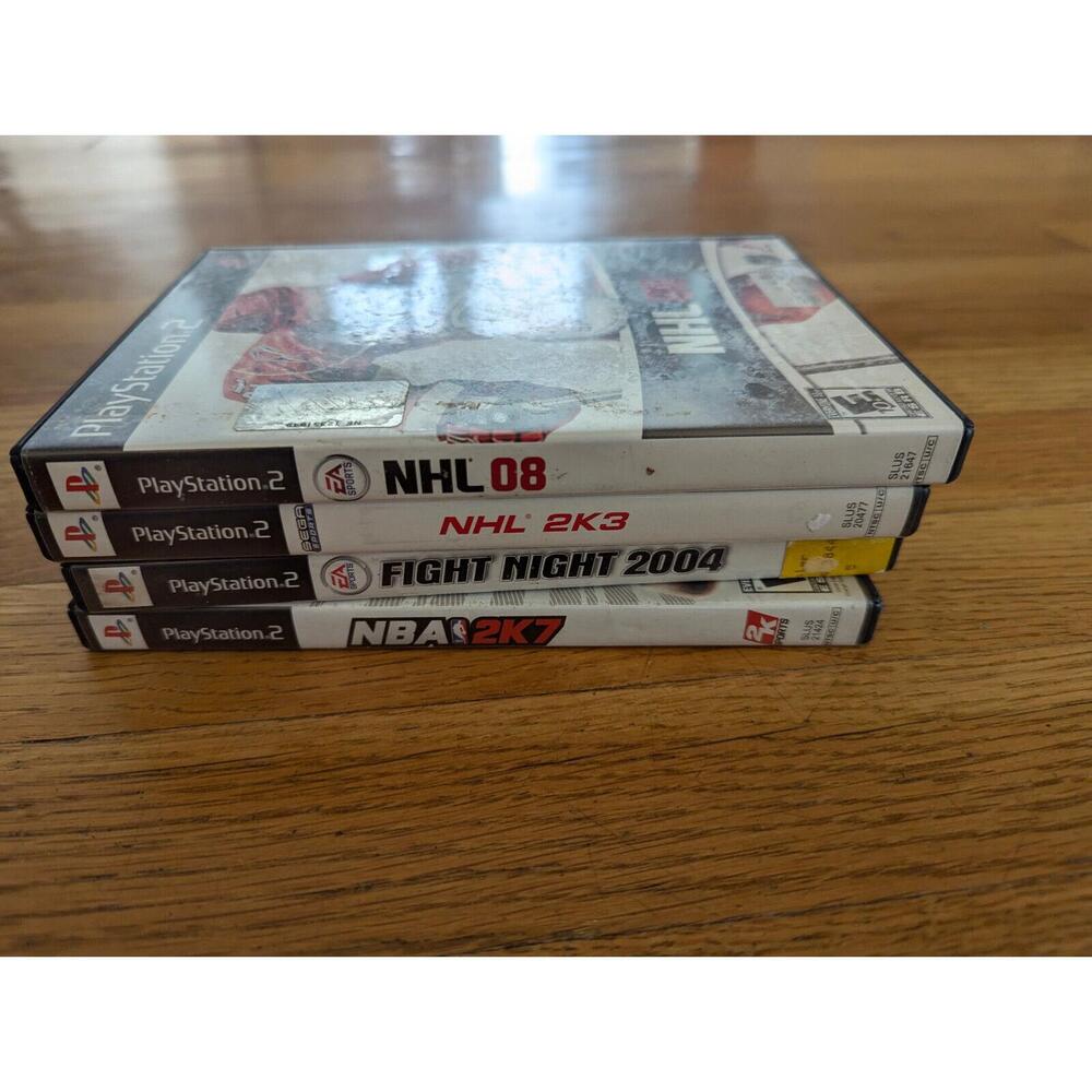 EA Sports Games PS2 NBA 2K7 Fight Night 2004 NHL 2008 NHL 2K3 CIB Playstation 2 - Picture 2 of 11